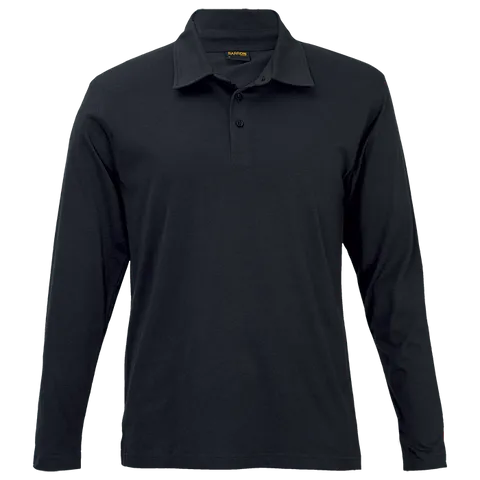 Mens Caprice Long Sleeve Golfer - Black