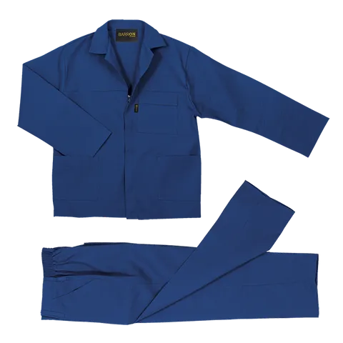 Barron Budget Poly Cotton Conti Suit - Royal Blue