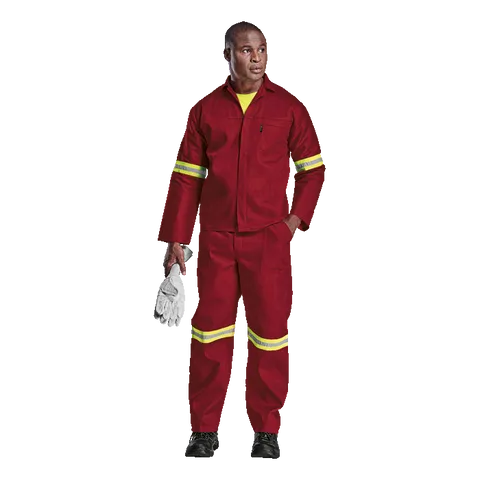 Barron Budget Poly Cotton Conti Suit with Reflective
