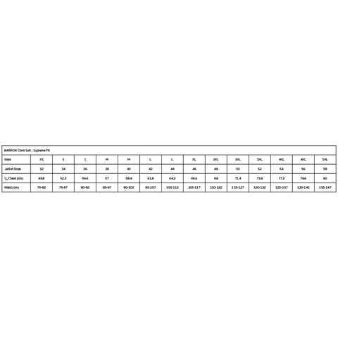 303606 sizing