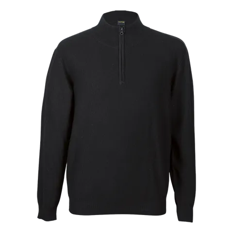 Georgia Quarter Zip Jersey - Black