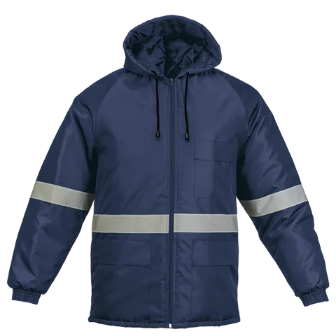 Ground Zero Jacket with Reflective Tape - Navy