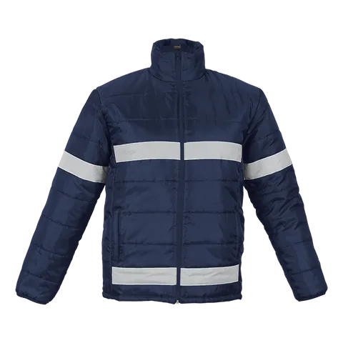 Henli Puffer Hi Vis Jacket - Navy