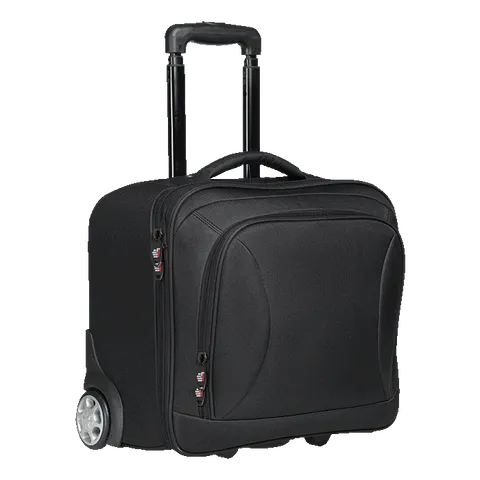 Lazio Laptop Trolley Bag - Black