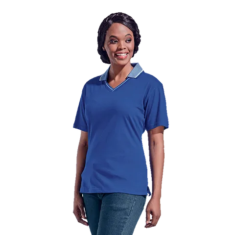Ladies Jacquard Collar Golfer