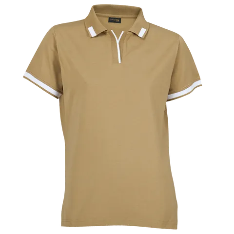 Ladies Matrix Golfer - Khaki With White