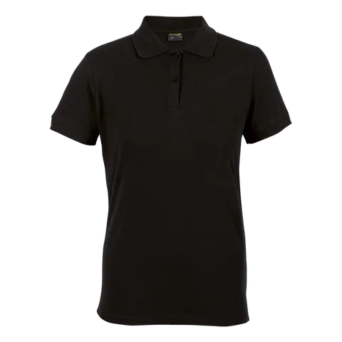 Ladies Stretch Pique Knit Golfer - Black