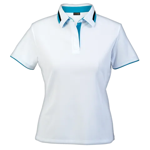 Ladies Vitality Golfer - White With Blue With Black