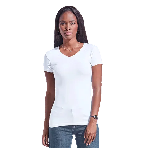 Ladies 170g Slim Fit V-Neck T-Shirt