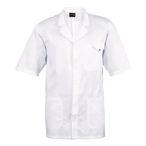 All-Purpose Short Sleeve Lab Coat - White
