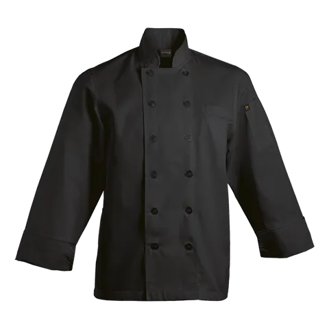 Mens Savona Long Sleeve Chef Jacket (BC-SAV) - Black