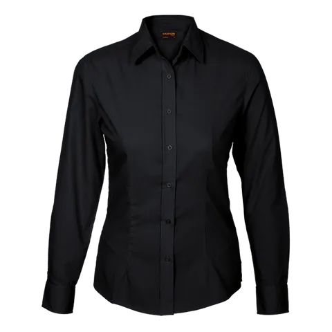 Ladies Value Blouse Long Sleeve - Black