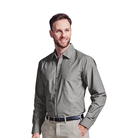 Mens Claremont Lounge Shirt Long Sleeve