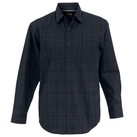 Mens Hamilton Check Lounge Long Sleeve (LO-HAM) - Black