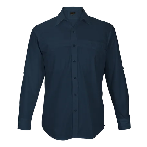 Mens Indiana Stretch Shirt - Navy