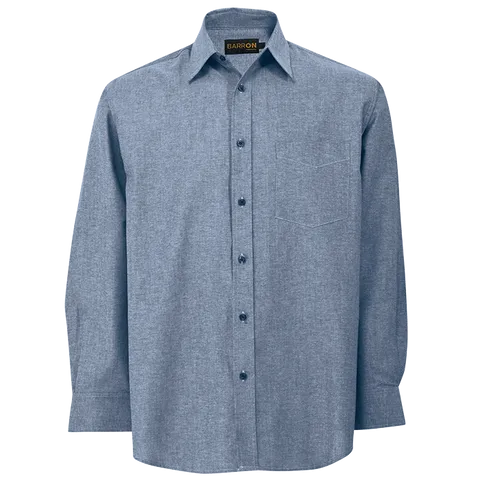 Mens Oxford Lounge Long Sleeve (LO-OX) - Navy