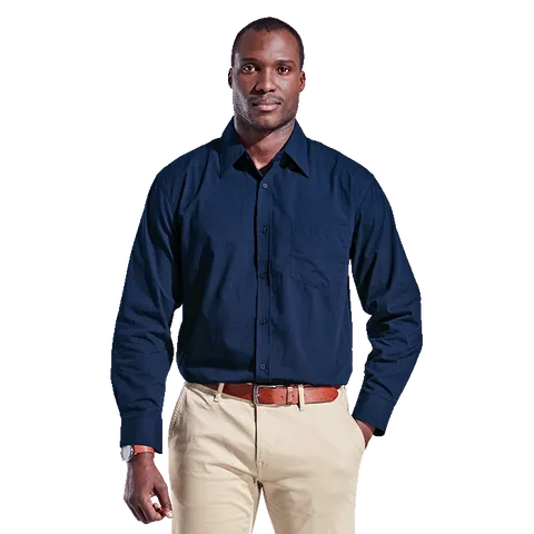 Mens Basic Poly Cotton Lounge Long Sleeve (LO-PLA)
