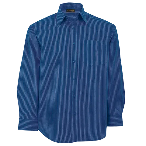Mens Quest Lounge Long Sleeve (LO-QU) - Royal Blue With White