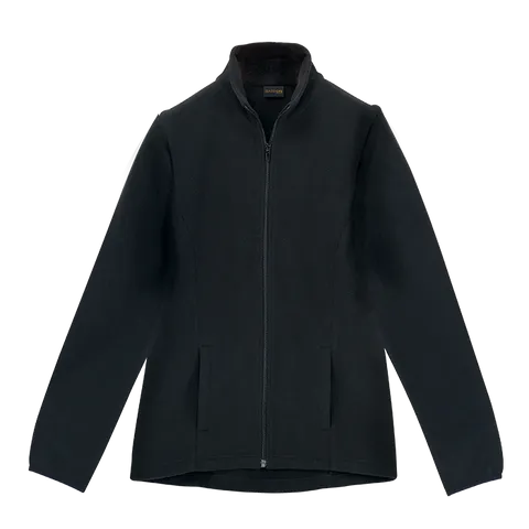 Ladies Ultra Micro Fleece (with zip Off Sleeves) - Black