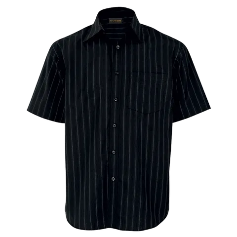 Mens Civic Lounge Short Sleeve - Black With White