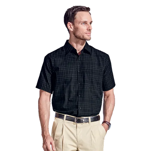 Mens Hamilton Check Lounge Short Sleeve