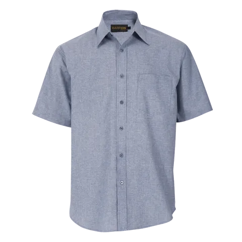 Mens Oxford Lounge Short Sleeve - Navy