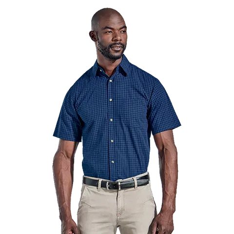 Mens Pioneer Check Lounge Short Sleeve