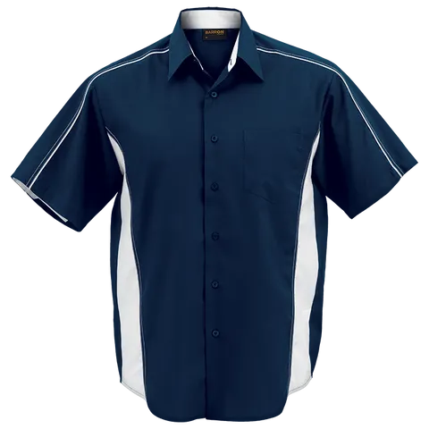 Mens Seattle Lounge Shirt - Navy With White