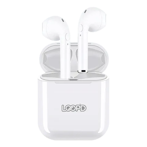 Loopd Mini Budz Bluetooth Headset - White