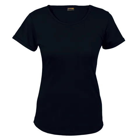 Ladies 145g Barron Crew Neck T-Shirt - Black