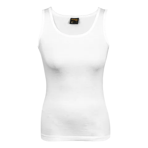 160g Ladies Vest - White