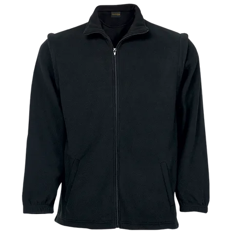 Mens Ultra Micro Fleece (with zip Off sleeves) - Black