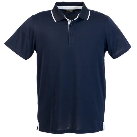 Mens Baxter Golfer - Navy With White