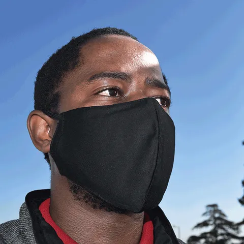 3 Ply Fabric Face Mask with Filter (Pack of 50) - Black