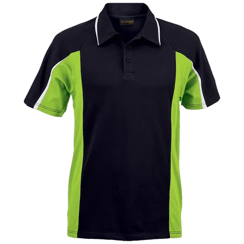 Mens Nero Golfer - Black With Lime With White