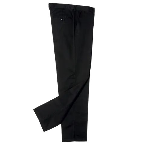 Flat Front Chino - Black