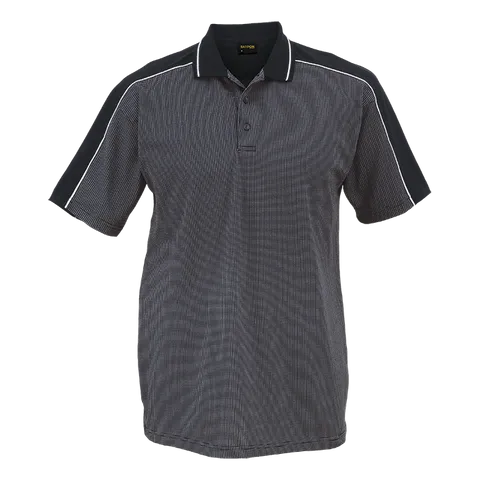 Shoulder Stripe Golfer - Black