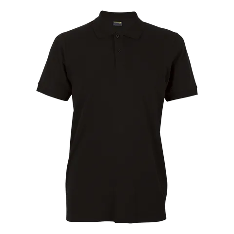 Mens Stretch Pique Knit Golfer - Black