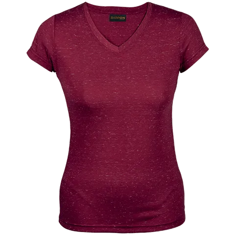 Ladies 145g Astro T-Shirt - Red With White