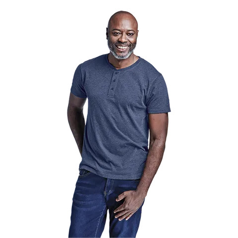 Mens Henley Short Sleeve T-Shirt