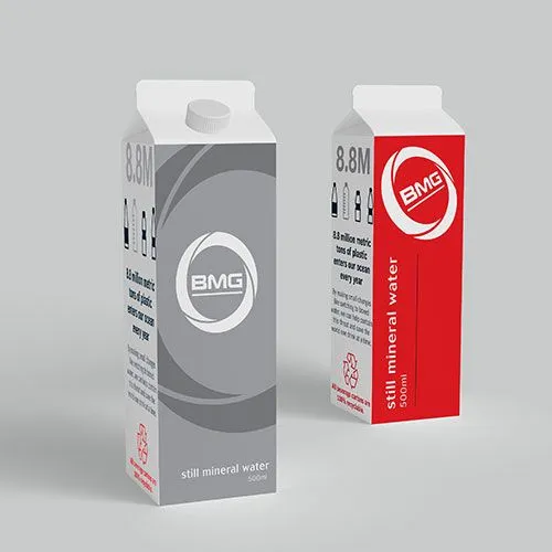 BMG Branded boxed water
