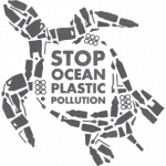 Stop Ocean Plastic pollution logo 