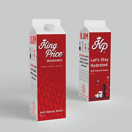 King Price branded boxed water