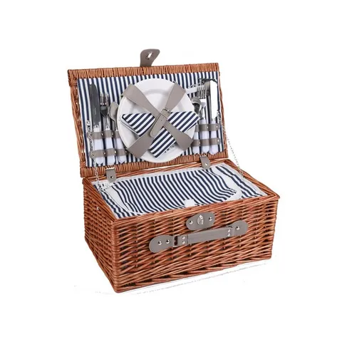 4-Person Wicker Picnic Basket