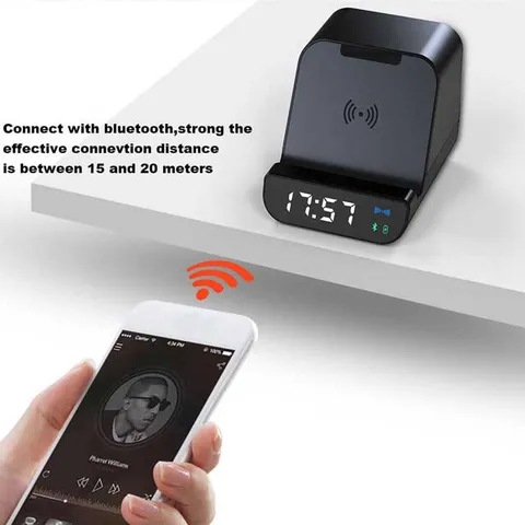 somoto   memorii 5w wireless speaker with alarm clock  1 