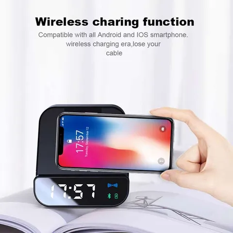 somoto   memorii 5w wireless speaker with alarm clock