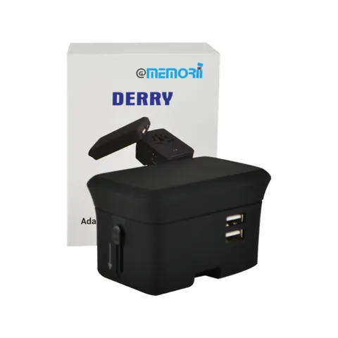 derry    memorii travel adapter with powerbank  1 