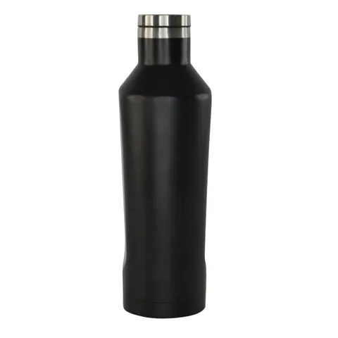 galati   hans larsen double wall stainless steel water bottle   black  2 