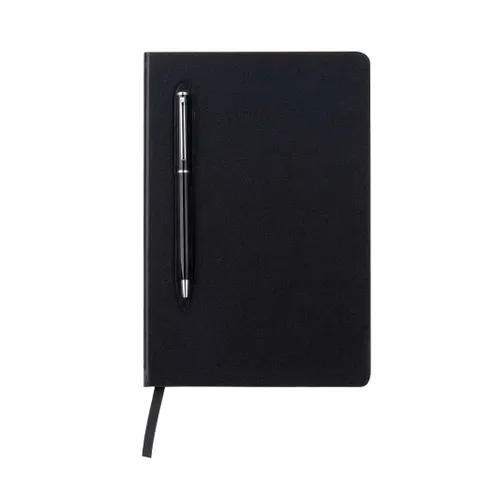 CAMPINA - Giftology A5 Hard Cover Notebook with Metal Pen - Black