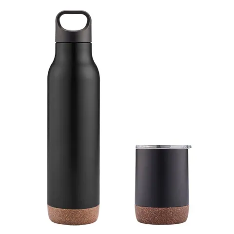 ALMELO - Hans Larsen Insulated Flask and Tumbler Set - Black